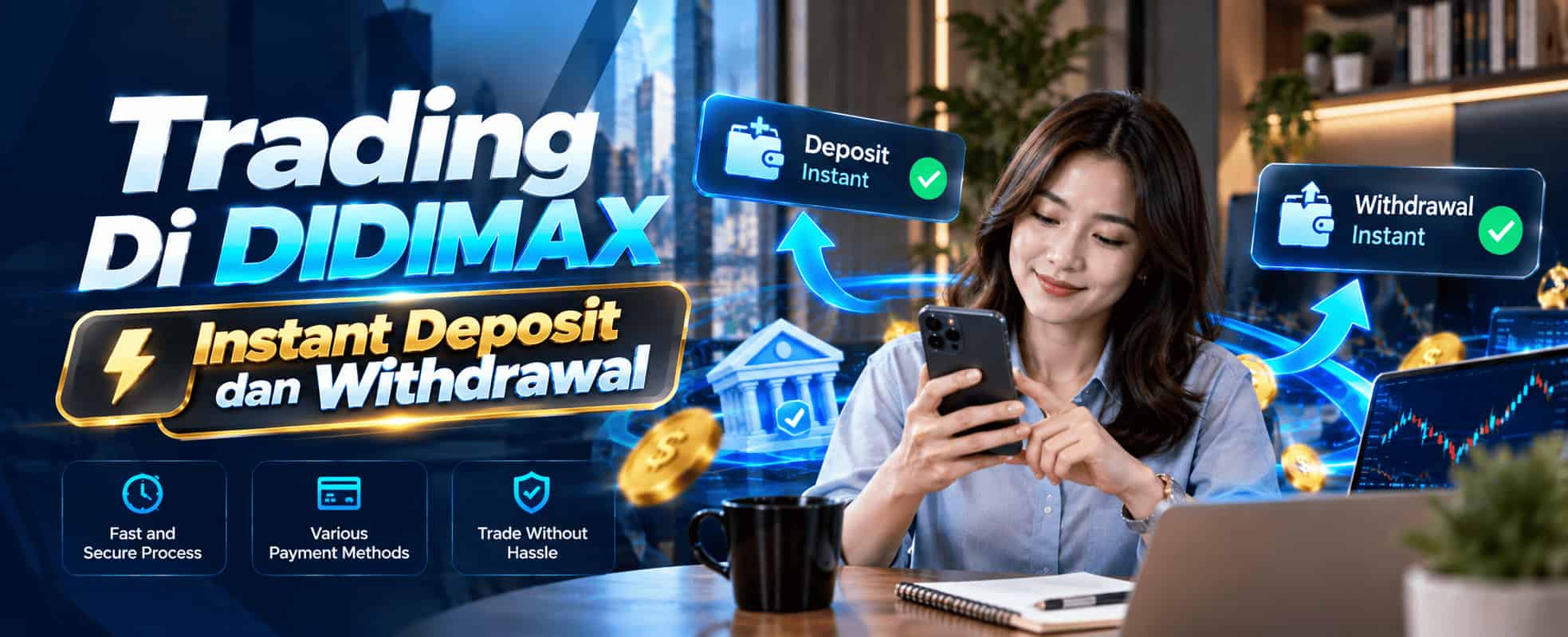 Instant Deposit dan Withdrawal
